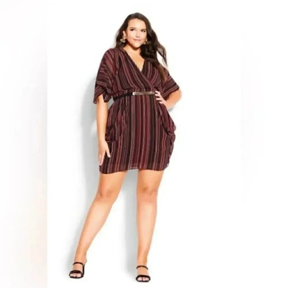 City Chic Dresses & Skirts - City Chic Amber wrap dress size 12-XXS